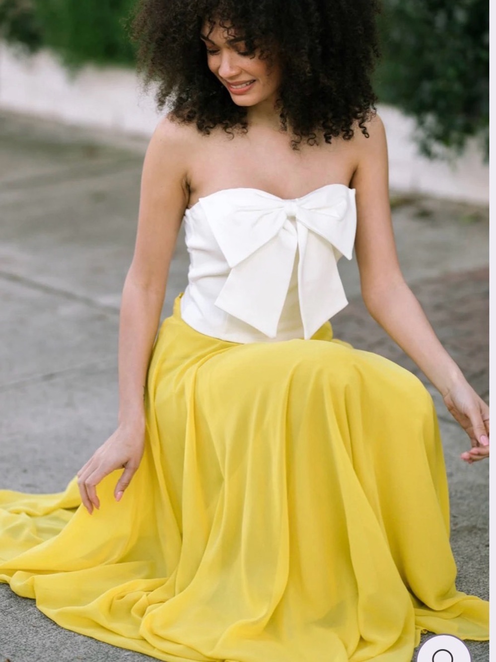MORNING LAVENDER - Amelia Full Maxi Skirt - Yellow - XXL